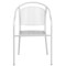 Emma and Oliver Commercial Grade Colorful Metal Patio Arm Chair with Round Back